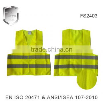 hot sale high visibility sleeveless reflective vest for sale
