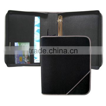 600D STATIONERY BINDER WITH ZIPPER FOR STUDENT