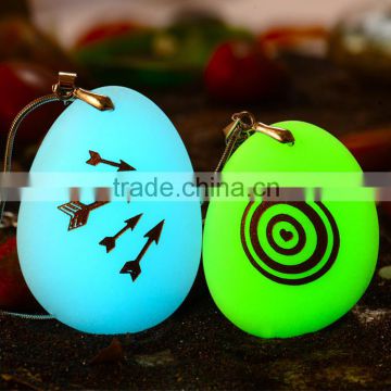 Best popular word stone glow in the dark pebble stone polished luminous stone for pendant necklace