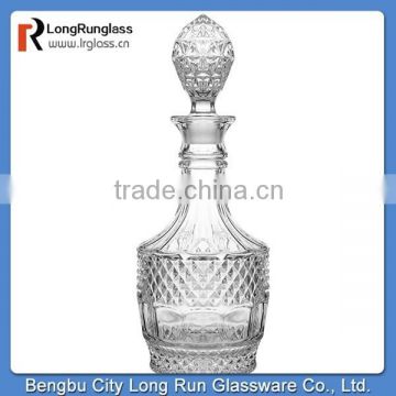 LongRun unique product from china carved pattern drink bottle whisky bottle china supplier