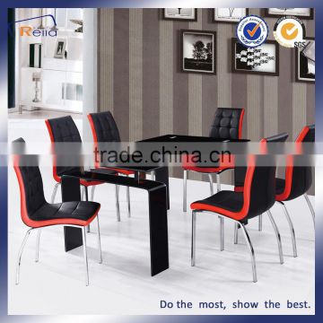 Latest Designs Dining Table Modern Tempered Glass Dining table