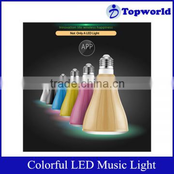Latest Product Colorful PC LED Light 10W Lamp Thread Size E27 Bluetooth LED Light Suitable For Android Cell Phone Tablet PC