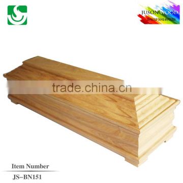 JS-BN151 good quality funeral wooden coffin