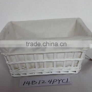 New Design White Wicker Tray