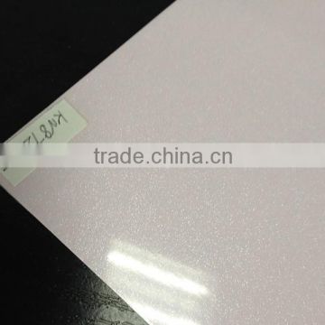 Pink color high gloss metallic pvc furniture sheet for MDF