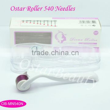 derma titanium 540 needle fine titanium micro needle derma roller / beauty roller for skin care problems MN 540N