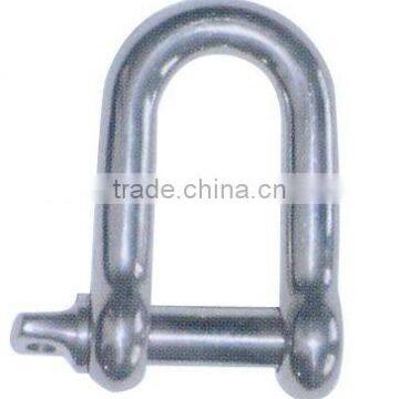 STAINLESS STEEL EUROPEAN TYPE LARGE DEE SHACKLE