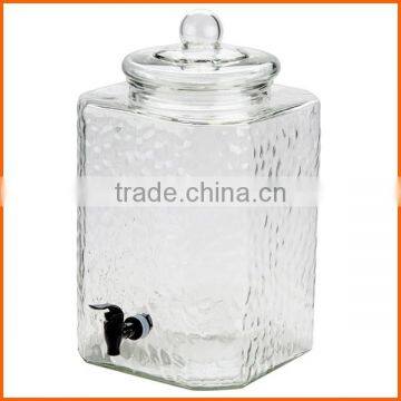 High quality square ginseng glass jar with swing top