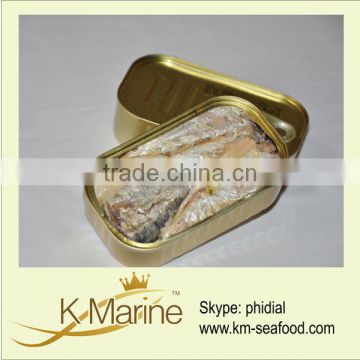 New manufacturering canned sardine HGT in brine lot number#kmc4005