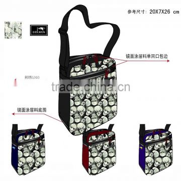Customize front printing small shoulder bag for men