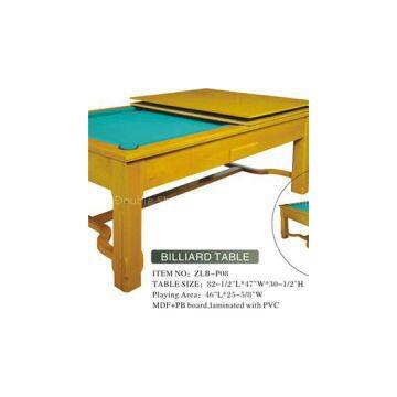 Practical MDF Dining Billiard Table