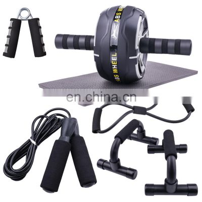 Customize Abdominal Wheel AB Roller Jump Rope Grip Strength Exercise Home Gym Fitness Muscle Trainer