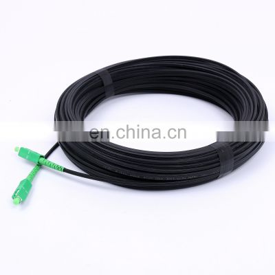 100 meter Ftth SC APC Simplex Single Mode G657A kabel serat patch Indoor Drop Cable Patch cord sc apc ftth patch cord