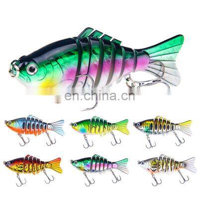 Amazon 7-section multi jointed 10cm 15g plastic hard fishing lure for freshwater saltwater fishing