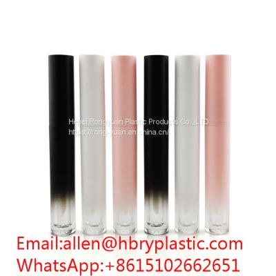 high quality custom logo luxury transparent lip gloss tube bundle lipstick with wand packaging 4ml 5ml