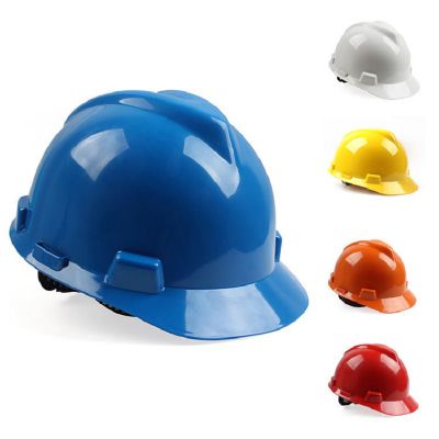 Customizable ABS Head Protection Hard Hat 6 Points Construction Safety Helmet