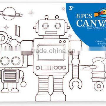 Selling children canvas painting and drawing board, safety and no pollution