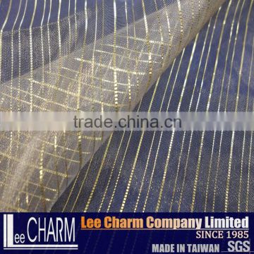 Organza Bag Golden Line Polyester Nylon Organza