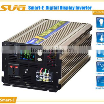 pure sine wave 2000w inverter converts 12V DC from battery to 230/120 Volt AC for solar system/household