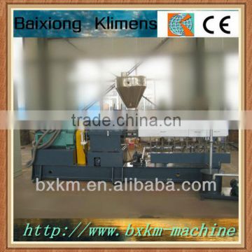 plastic granulating water cooling twin extruder machine