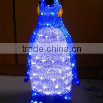 3D LED christmas acrylic penguin motif light
