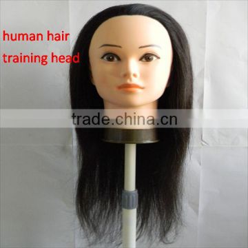 real hair hairdressing training doll head