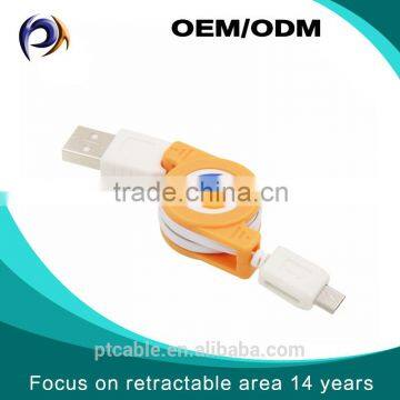 Retractable USB to Micro-USB Sync Charger Cable