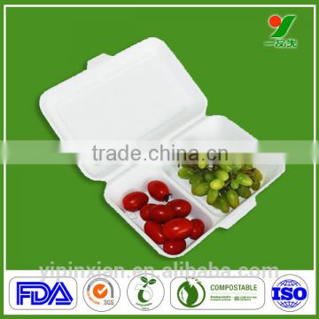 Natural Sugarcane disposable paper cup tray Fibers Eco-friendly OEM design food plates