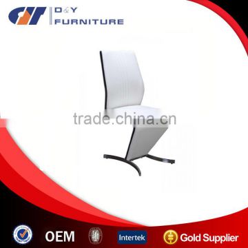 High Quality Z Dining Chair in White Faux Leather