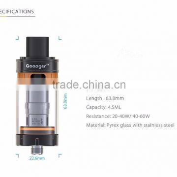 2016 latest vapor product inner circular airflow control system Goodger tank boxer tank