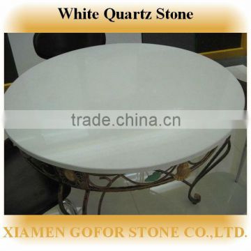 Quartz stone top dining tables, white quartz stone