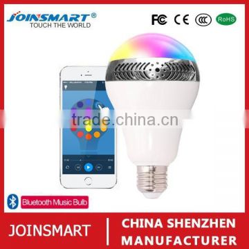 Two in one bluetooth LED bulb with speaker , remote APP control LED bulb