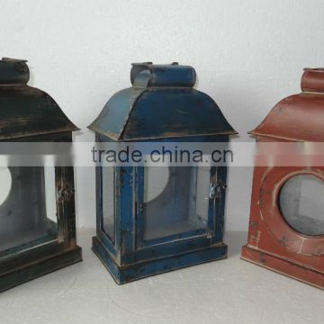 metal lantern candle holders with rope handle