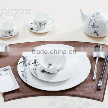 Eco-friendly new style dining table set , royal china dinnerware