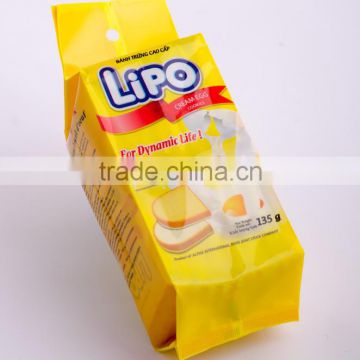 LIPO Cream 135g/bag Egg Cookie - DELICIOUS BISCUITS