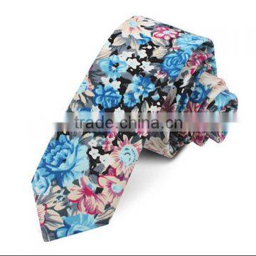 New Floral tie,Design Cotton Linen tie,Cotton Mens Ties