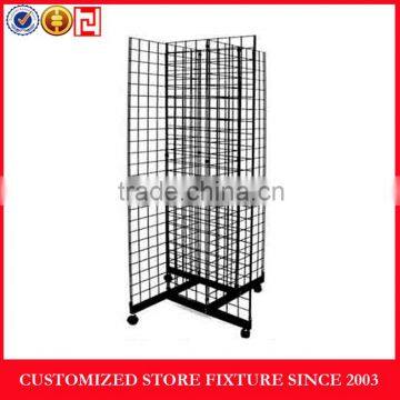 Retail shop metal hanging display stands