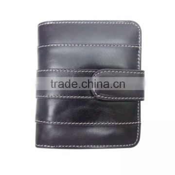 Good quality colorful wallet manufacturer custom logo genuine leather men business wallet