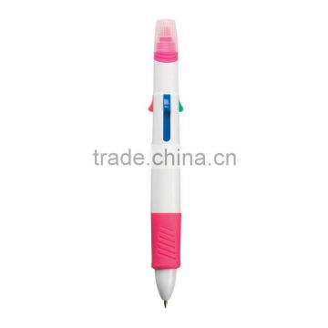 Quatro Pen With Highlighter-Pink