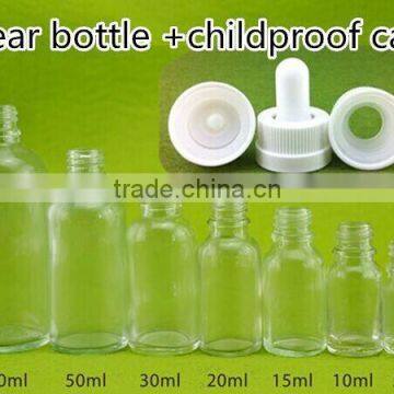 best selling products 50ml clear glass dropper bottle for essential oil/ e-cigarette liquid