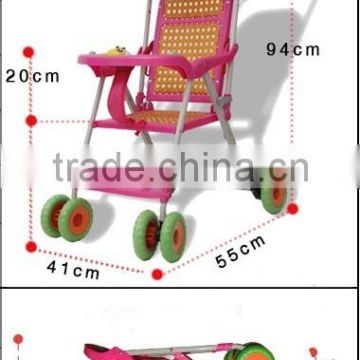 The newest and healthy rattan baby strollers in summer Imitation travel best choose baby stroller manufacture rock bottom price