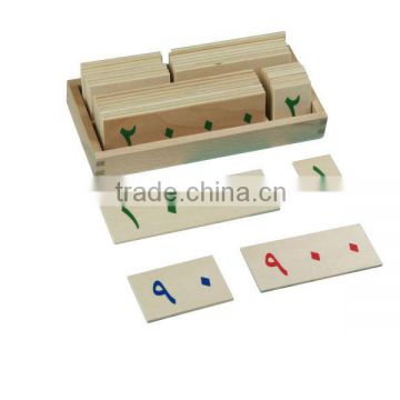 Montessori toy-Small number cards (1-9000, Arabic)