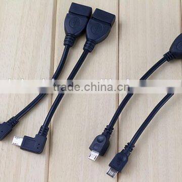90 degree USB2.0 OTG cable A female to Micro 5PIN