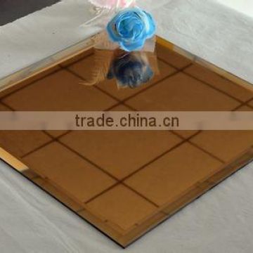 golden bronze mirror (float glass) with CE&ISO wholesale