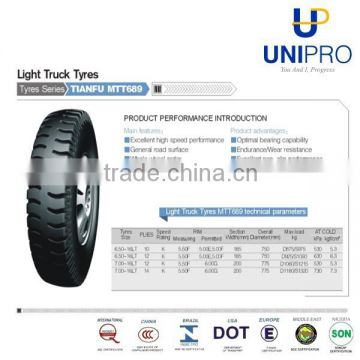 2015 light truck tyres 6.00-13LT 6.50-15 7.50-15LT 9.00-16LT