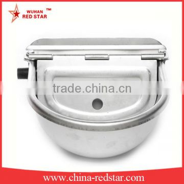 Stainless Steel Cattle Drinking Bowl With Lid