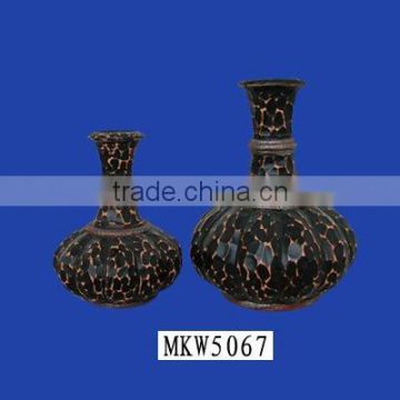 Gift Item Custom Decorative Black Pumpkin Flower Pot