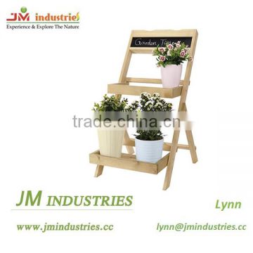 Folding flower plant stand with blackboard for sale