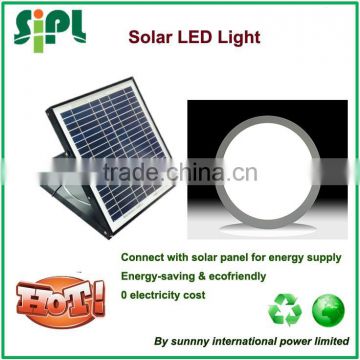 Vent tool Solar panel new version of skylight 15 watt solar panel directly powered LED downlight in round shape ceiling lamp R