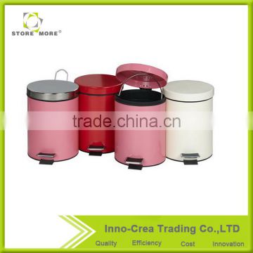 Colored Pedal Stainless Steel Garbage Can